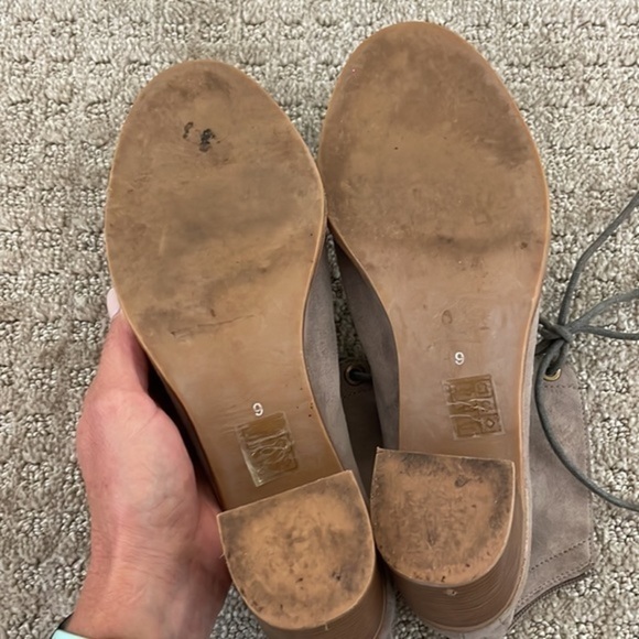 Jeffrey Campbell Taupe CORS Lace Up Open Toe Heels - Picture 9 of 10